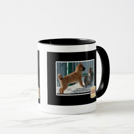 Geduld, Heuschrecke Tasse (VorderseiteRechts)