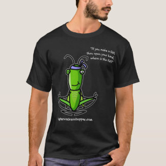 Geduld, Heuschrecken-dunkle T - Shirt-Faust T-Shirt