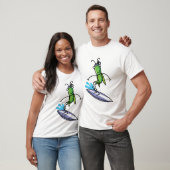 Geduld, Heuschrecken-surfendes T-Shirt (Unisex)