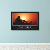 Geduld: inspirierendes Zitat Leinwanddruck (Insitu (Holzboden))