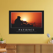 Geduld: inspirierendes Zitat Leinwanddruck (Insitu (Wohnzimmer))