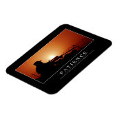 Geduld: inspirierendes Zitat Magnet (Linke Seite)