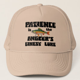 Geduld ist der beste Köder des Anglers Trucker Hut Truckerkappe