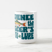 Geduld ist der beste Köder für Angler Kaffeetasse (Mittel)