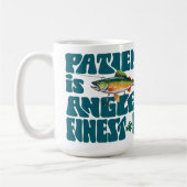 Geduld ist der beste Köder für Angler Kaffeetasse (Links)
