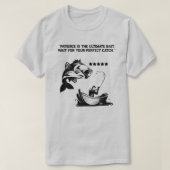 "Geduld ist der ultimative Köder" Fischer T-Shirt (Design vorne)