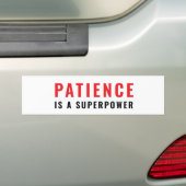 Geduld ist eine Superkraft Autoaufkleber (Auf Auto)