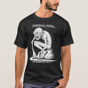 Geduld ist eine Tugend - Fantasiewesen Illustrati T-Shirt
