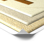 Geduld mit Gott - Kunstdruck Poster (Ecke)