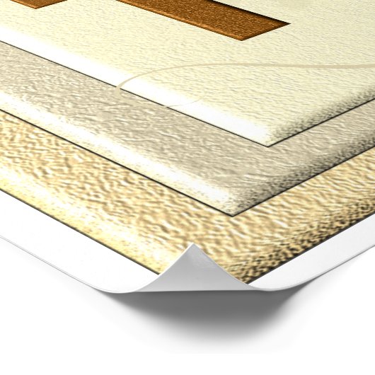 Geduld mit Gott - Kunstdruck Poster (Ecke)