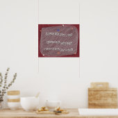 Geduld mit Gott Poster (Küche)