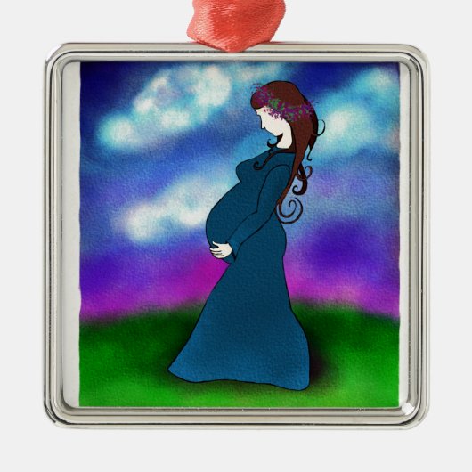 "Geduld " Ornament Aus Metall (Vorne)