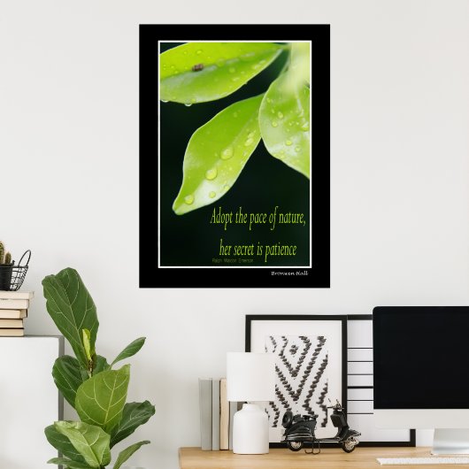 Geduld Poster (Heimbüro)