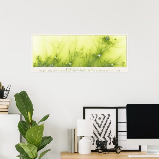 Geduld Poster (Heimbüro)