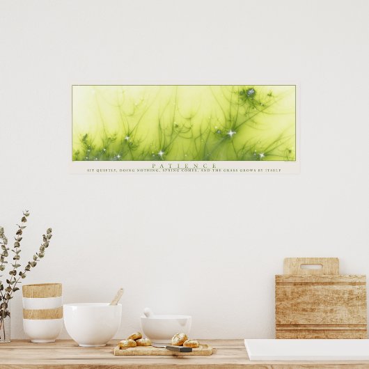 Geduld Poster (Küche)
