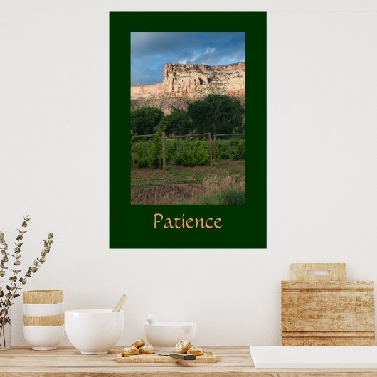 Geduld Poster (Küche)