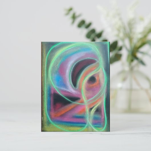 Geduld Postkarte (Stehend Vorderseite)