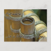 Geduld Postkarte (Vorderseite)