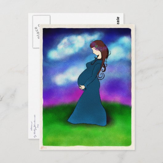 "Geduld" Postkarte (Vorne/Hinten)