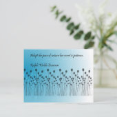 Geduld Postkarte (Stehend Vorderseite)