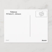 Geduld Postkarte (Rückseite)