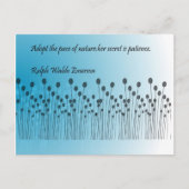 Geduld Postkarte (Vorderseite)