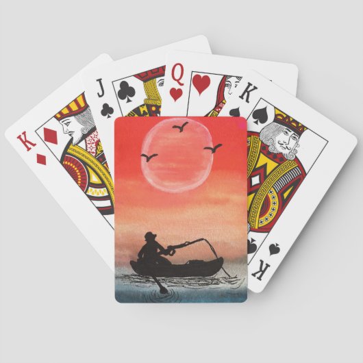 Geduld und Einsamkeit Spielkarten (Rückseite)