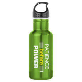 "Geduld vor Power" Pickleball Wasser-Flasche Trinkflasche