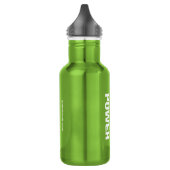 "Geduld vor Power" Pickleball Wasser-Flasche Trinkflasche (Links)