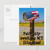 Geduldig auf meinen Stimulus warten! Postkarte (Vorne/Hinten)