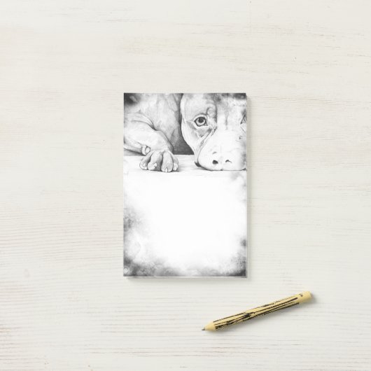 geduldig Gewartet Post-it Klebezettel (Auf Schreibtisch)