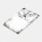 geduldig Gewartet Post-it Klebezettel (angewinkelt)