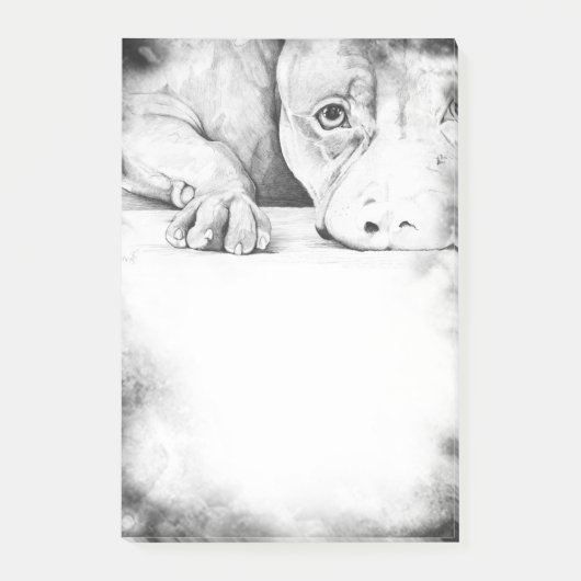 geduldig Gewartet Post-it Klebezettel (Vorderseite)