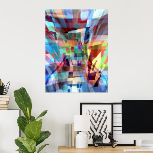 geduldig Gewartet Poster (Heimbüro)