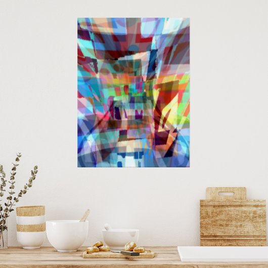 geduldig Gewartet Poster (Küche)