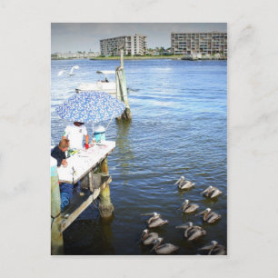 geduldig Gewartet Postkarte