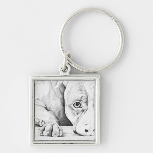 geduldig Gewartet Schlüsselanhänger (Vorne)