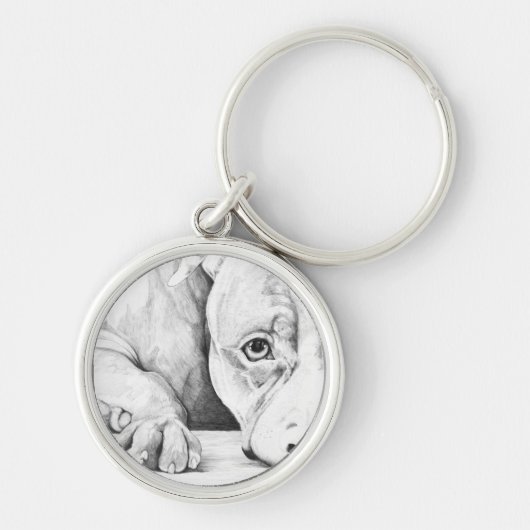 geduldig Gewartet Schlüsselanhänger (Vorne)