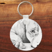 geduldig Gewartet Schlüsselanhänger (Vorderseite)