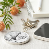 geduldig Gewartet Schlüsselanhänger (Seite)