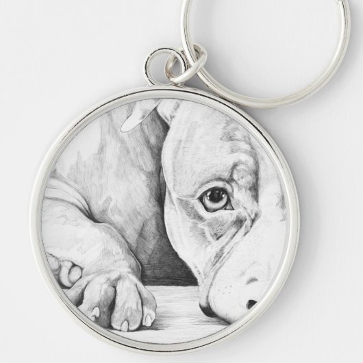 geduldig Gewartet Schlüsselanhänger (Vorne)