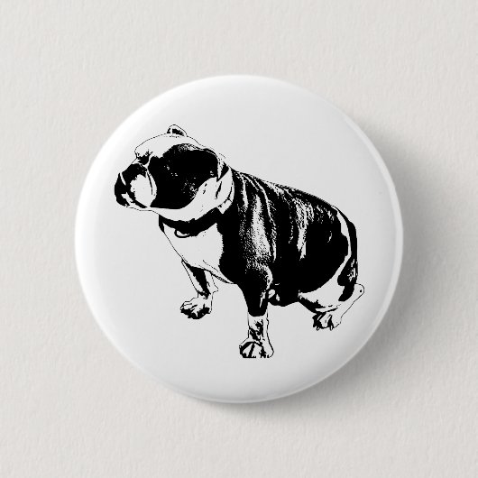 Geduldig und präsent button (Vorderseite)