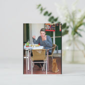Geduldig Wartend Postkarte (Stehend Vorderseite)