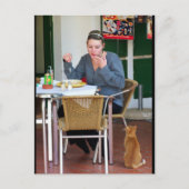 Geduldig Wartend Postkarte (Vorderseite)