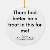 Geduldiger Eskie, eine profunde Keramikornament (Hinten)