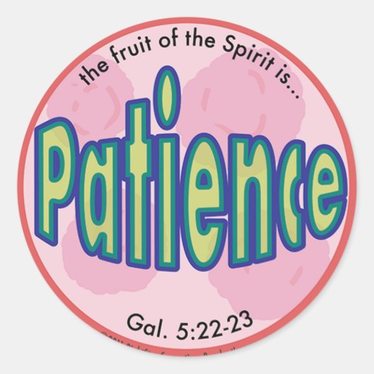 Geduldsfrucht des Spirit Spots Sticker (Vorderseite)