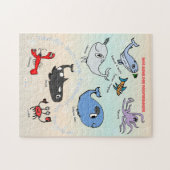 Geduldsspiel „Freunde der Tiefsee“ - Puzzle (Horizontal)
