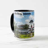 Gedung Sate Bandung Indonesia Erbe  Tasse (Vorderseite Links)