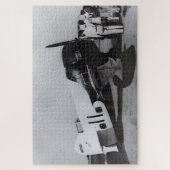 Gee Bee R-1 No.11 - Goldener Luftschiff Puzzle (Vertikal)