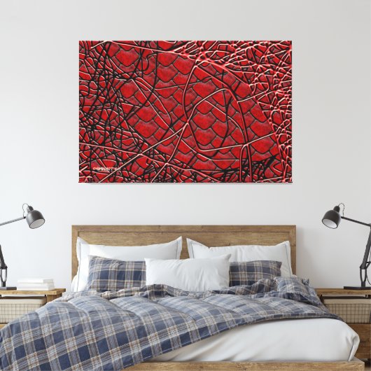 GEE STRINGS Canvas Print Leinwanddruck (Insitu (Schlafzimmer))